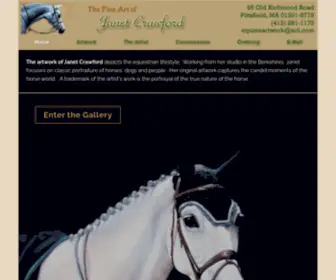 Equineartwork.com(The Fine Art Of Janet Crawford) Screenshot