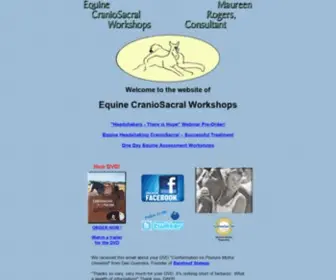 Equinecraniosacral.com(Equine Craniosacral Workshops) Screenshot