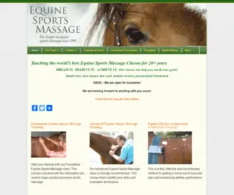 Equinesportsmassage.com(Equine Sports Massage) Screenshot