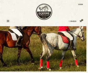 Equinetextiles.com(Equine Textiles) Screenshot