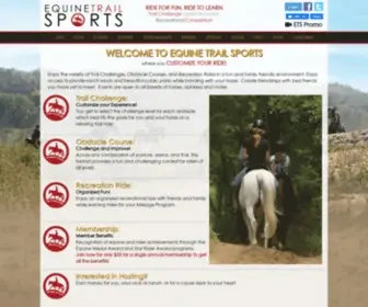 Equinetrailsports.com(Equine Trail Sports) Screenshot