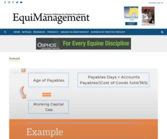 Equinevetedu.com(EquiManagement) Screenshot