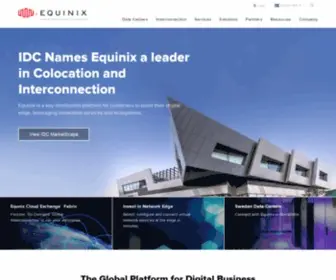 Equinix.se(Global Data Centers and Colocation for Enterprise Networks) Screenshot