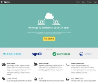 Equinox.io(Packaging and distribution for self) Screenshot