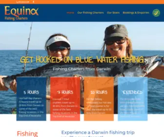 Equinoxcharters.com.au(Equinox Fishing Charters Darwin Northern Territory) Screenshot