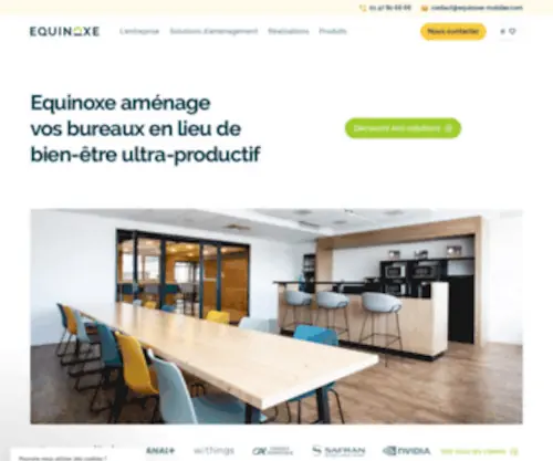 Equinoxe-Mobilier.com(Mobilier de bureau) Screenshot