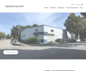 Equinoxgallery.com(Equinox Gallery) Screenshot