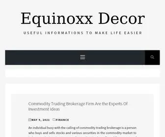 EquinoxxDecor.com(Useful informations to make life easier) Screenshot