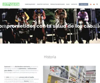 Equinvest-Spain.com(Medicamentos caballos) Screenshot