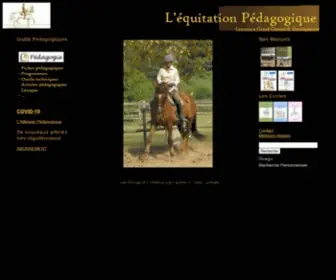 Equipeda.info(Sites pédagogiques à l'usage des cavaliers et des enseignants d'équitation et d'attelage) Screenshot