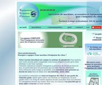 Equipement-Irrigation-Colonique.com(TOUT L'EQUIPEMENT pour L'IRRIGATION DU COLON) Screenshot