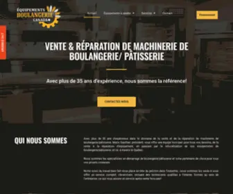 Equipements-Boulangerie.com(Accueil) Screenshot