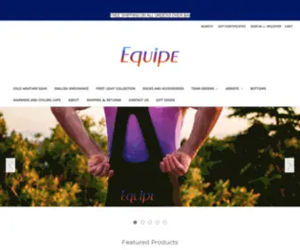 Equipequarterly.com(Equipe Quarterly makes cycling apparel) Screenshot