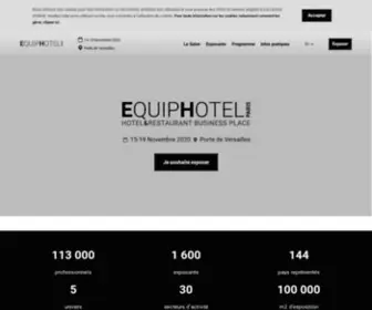 Equiphotel.com(Salon B2B référent de l’Hôtellerie) Screenshot
