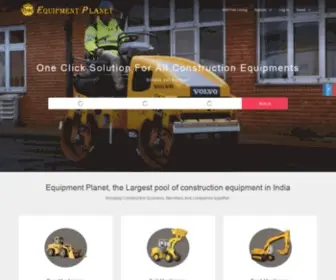 Equipment-Planet.com(Largest pool of Construction Equipment's in India) Screenshot