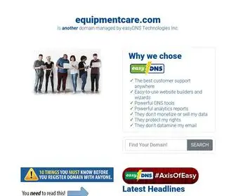 Equipmentcare.com(EasyDNS Parked Page for) Screenshot