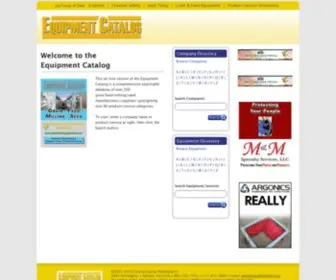Equipmentcatalog.com(Equipment Catalog) Screenshot