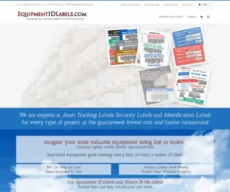 Equipmentidlabels.com(Equipment ID Labels) Screenshot