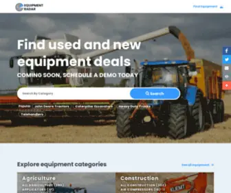 Equipmentradar.com(Equipment Radar Home) Screenshot
