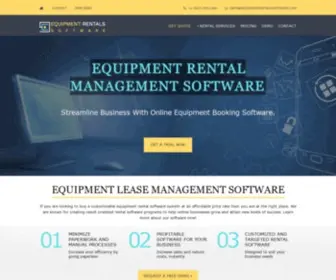 Equipmentrentalssoftware.com(Multi-featured equipment rental software) Screenshot