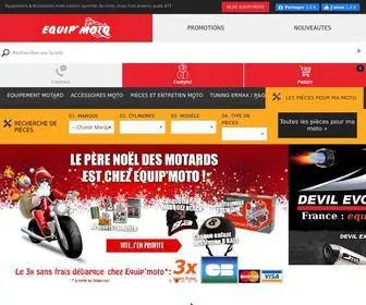 Equipmoto.fr(Boutique d'accessoires et d'équipement moto) Screenshot