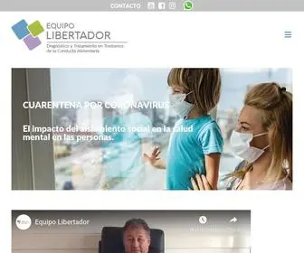 Equipolibertador.com.ar(Tratamiento de Trastornos de la Conducta Alimentaria) Screenshot