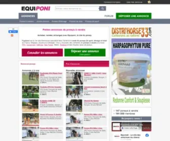 Equiponi.com(Vente de Poneys) Screenshot