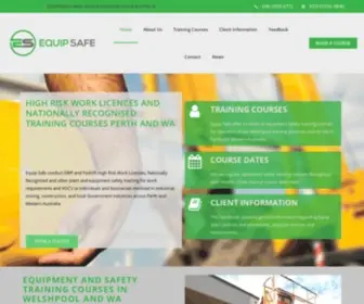 Equipsafe.com.au(Safety Training Courses Perth) Screenshot