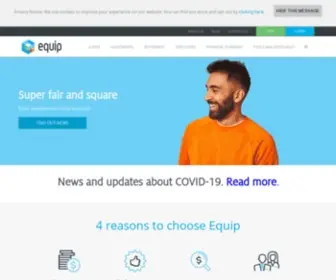 Equipsuper.com.au(Super Fair and Square) Screenshot