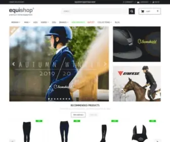 Equishop.com(Equestrian, English Tack Shop & Store) Screenshot