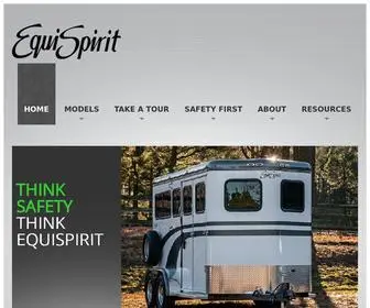 Equispirit.com(Horse trailers for Sale from EquiSpirit) Screenshot