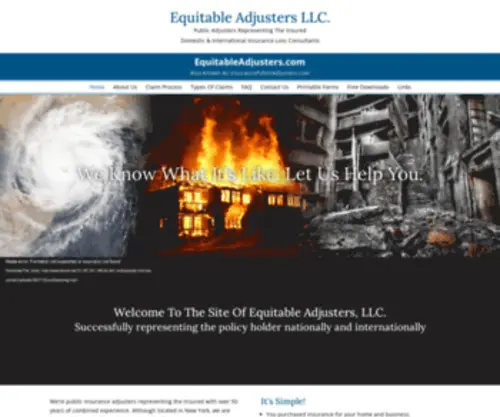 Equitableadjusters.com(Equitable Adjusters) Screenshot
