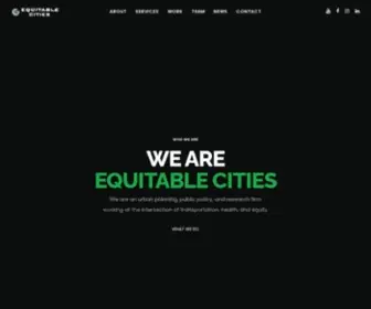 Equitablecities.com(Equitable Cities) Screenshot