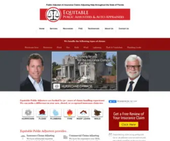 Equitablepublicadjusters.com(Public Adjusters) Screenshot