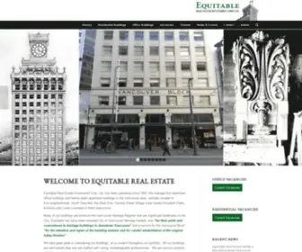 Equitablerealestate.ca(Since 1950) Screenshot