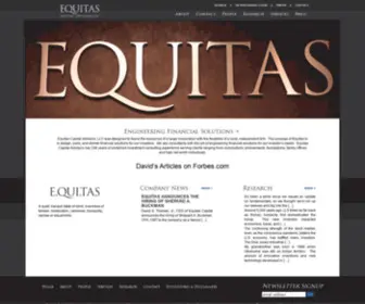 Equitas-Capital.com(One of the Gulf Coast's largest independent investment management consulting firm) Screenshot