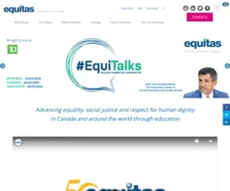 Equitas.org(International Centre for Human Rights Education) Screenshot