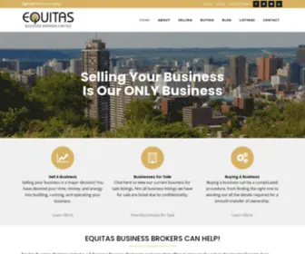 Equitasbusinessbrokers.com(Equitas Business Brokers Limited) Screenshot