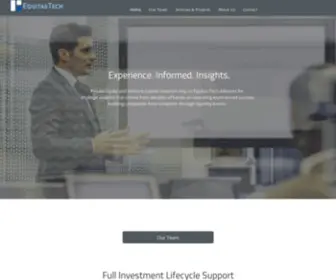 Equitastech.com(Equitas Technology Partners) Screenshot