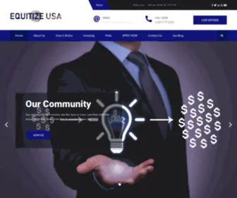 Equitizeusa.com(Equitize USA) Screenshot