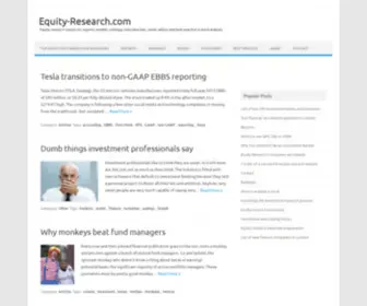 Equity-Research.com(Equity research resources) Screenshot
