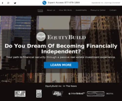 Equitybuild-Finance.com(EquityBuild Finance) Screenshot