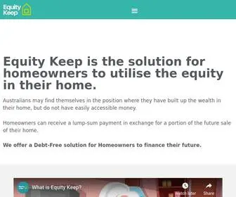 Equitykeep.com(We allow Homeowners to unlock their Home Equity) Screenshot