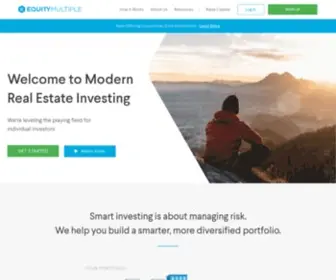 Equitymultiple.com(Modern Real Estate Investing) Screenshot
