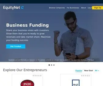 Equitynet.com(Leading Business Funding Platform) Screenshot