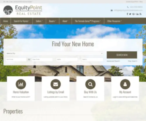 Equitypointrealestate.com(EquityPoint Real Estate) Screenshot