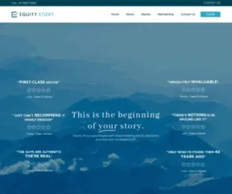 Equitystory.com.au(Equity Story) Screenshot