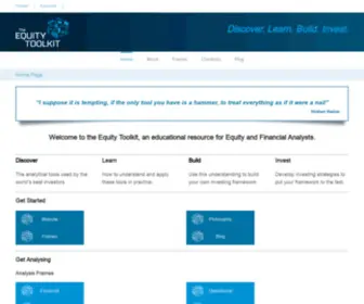 Equitytoolkit.com(The Equity Toolkit) Screenshot