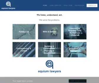 Equiumlawyers.com.au(Equium Lawyers) Screenshot