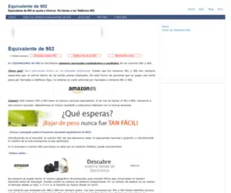 Equivalentede902.com.es(Equivalente de 902) Screenshot